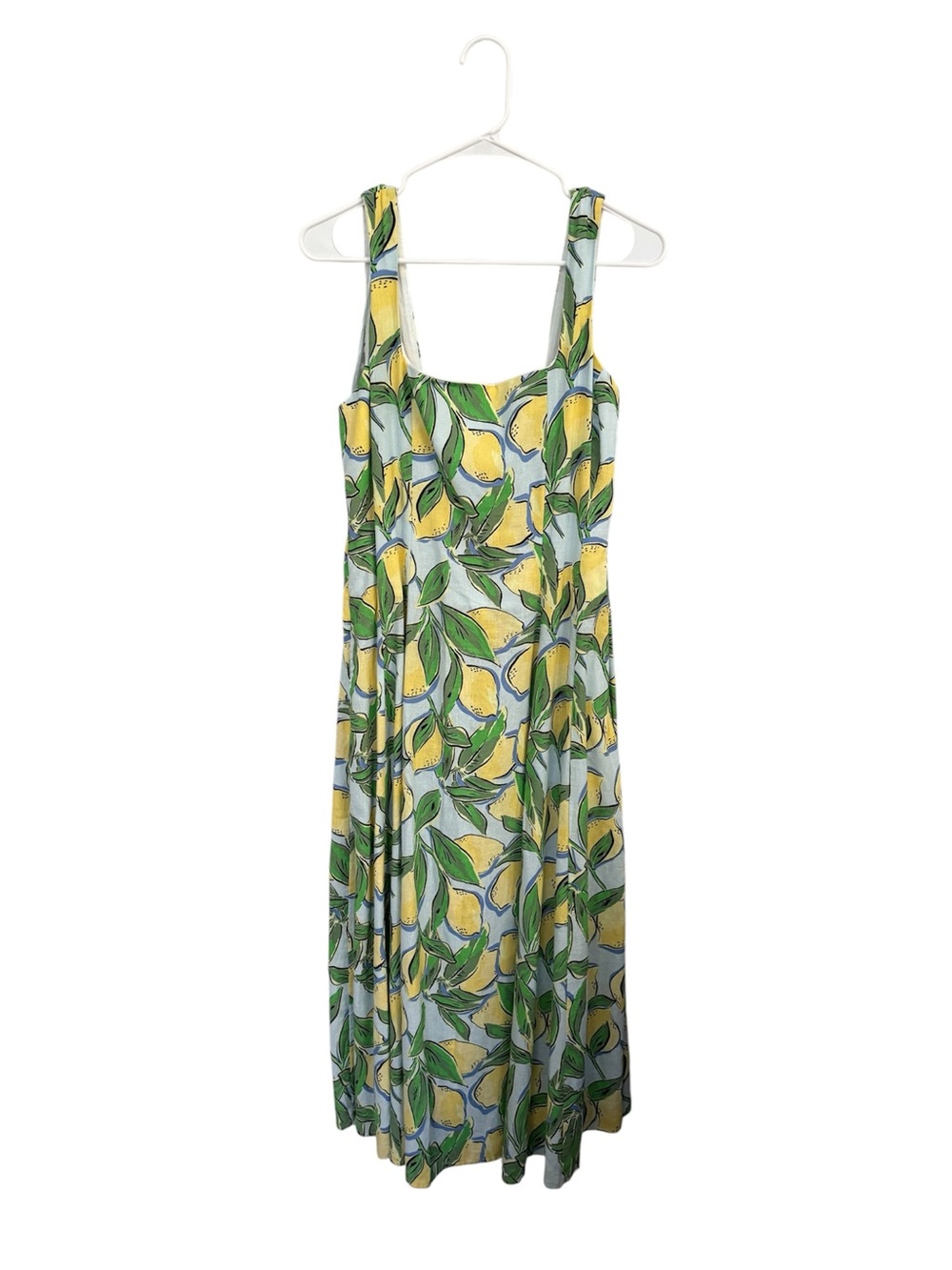 Isaac Mizrahi Lemon Print Maxi Dress - Yellow & Green